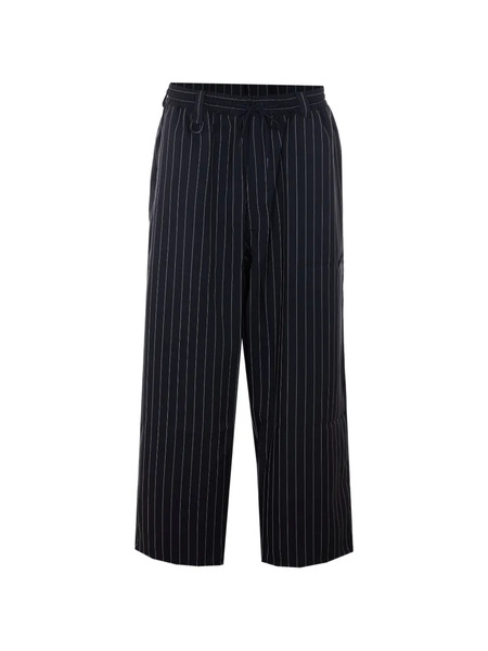  Y-3 Striped-pattern Elasticised Trousers - Black 