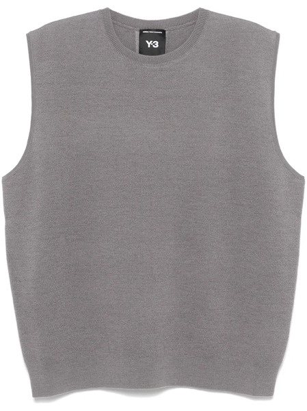  Y-3 3-stripes Knitted Vest - Grey 