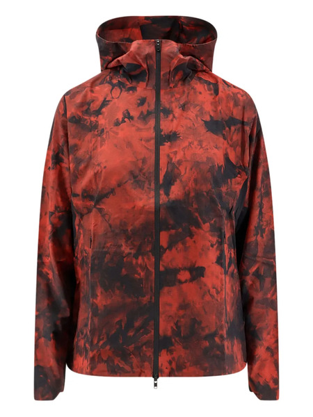  Y-3 X Adidas Aop Drawstring Hooded Jacket - Orange 