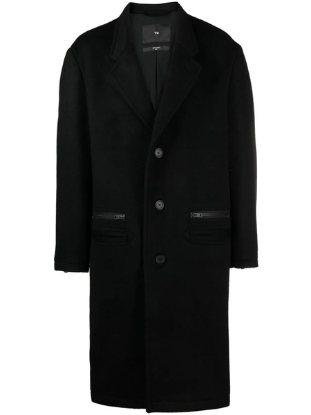 Y-3 X Adidas Tailored Single-breasted Coat - Black 