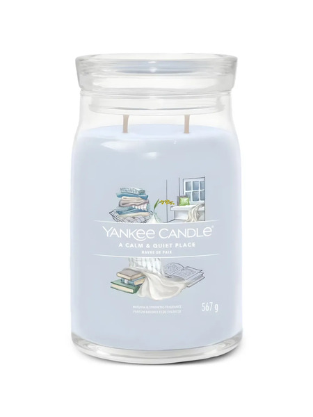  Yankee Candle Large A Calm & Quiet Place Candle - Blue 