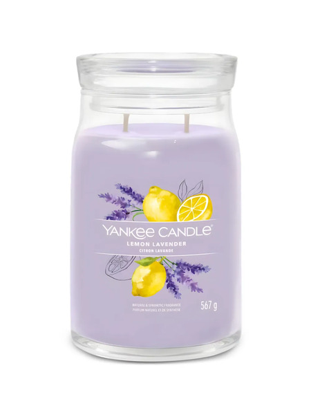  Yankee Candle Large Lemon Lavender Candle - Purple 