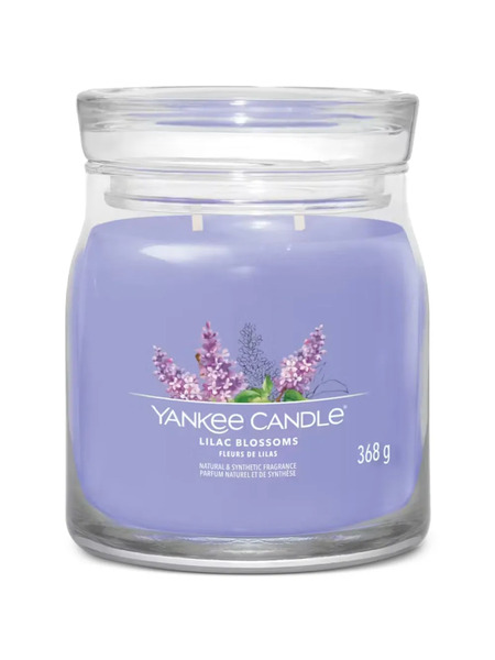  Yankee Candle Medium Lilac Blossoms Candle - Purple 