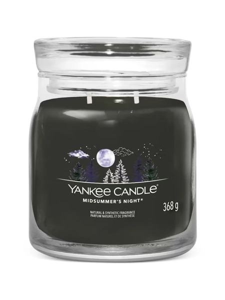  Yankee Candle Medium Midsummer's Night Candle - Black 
