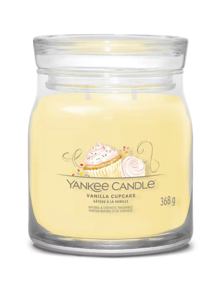 Yankee Candle Medium Vanilla Cupcake Candle - Yellow 