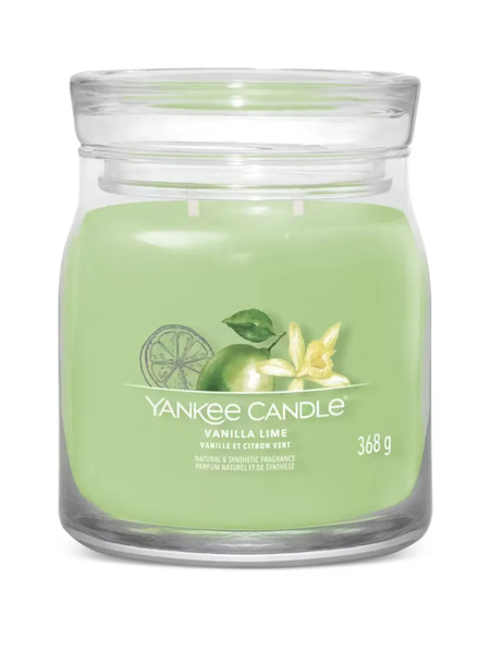  Yankee Candle Medium Vanilla Lime Candle - Green 
