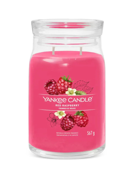  Yankee Candle Red Raspberry Candle - Pink 