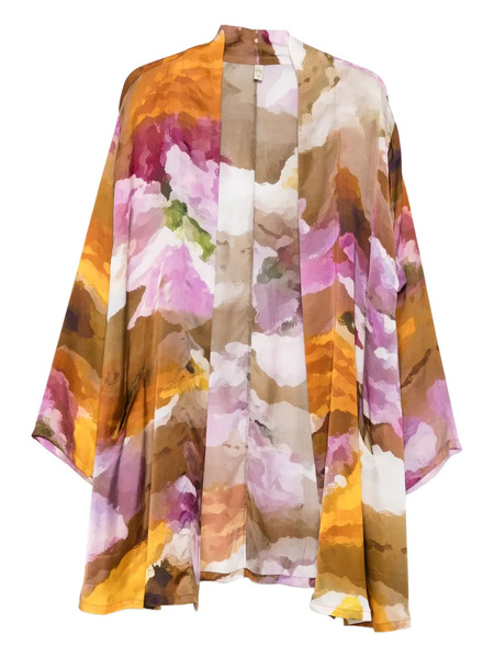  Yavi Abstract-print Jacket - Brown 