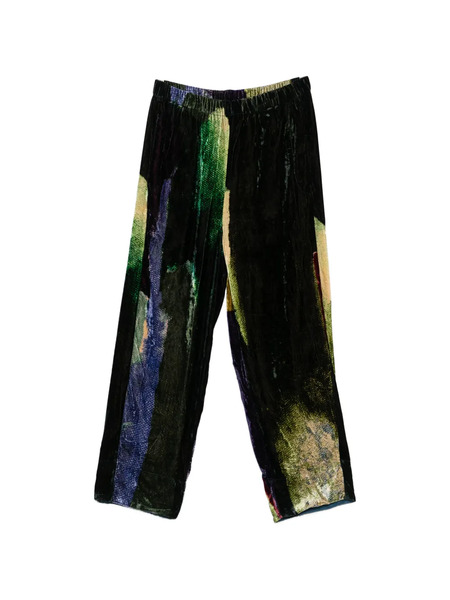  Yavi Patterned Trousers - Black 