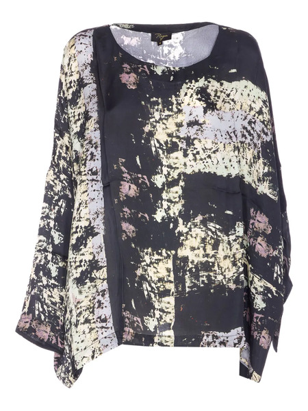  Yavi Printed Blouse - Black 