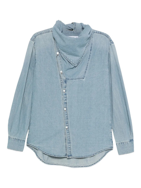  Ych Button-down Denim Shirt - Blue 