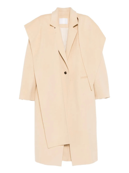  Ych Single-breasted Trench Coat - Yellow 