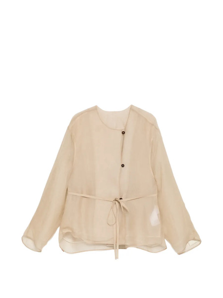  Yeareast See-through Silk Jacket - Neutrals 