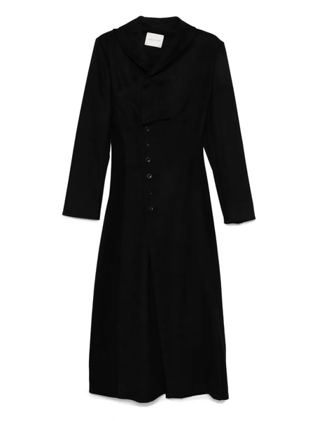  Yehuafan Buttoned-up Coat - Black 