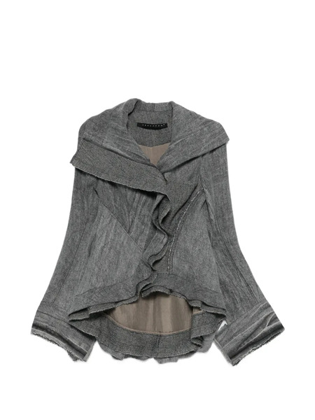  Yehuafan Ruffled Jacket - Grey 