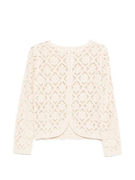  Yerse Openwork Knit Cardigan - Neutrals 