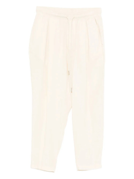  Yes London Pleated Drawstring Trousers - Neutrals 