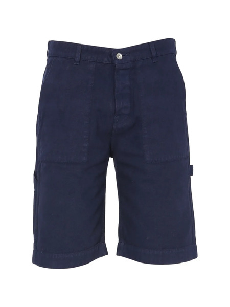  Ymc Patch-pocket Shorts - Blue 