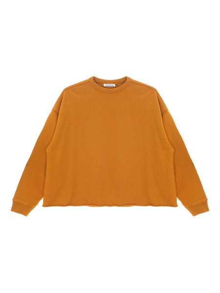  Ymc Raw-hem Cotton Sweatshirt - Orange 