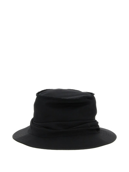  Yohji Yamamoto Drape Wool Hat - Black 