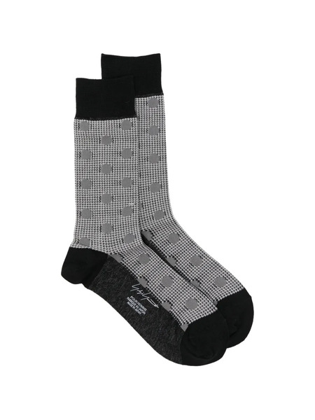  Yohji Yamamoto Houndstooth-pattern Socks - Grey 
