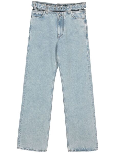  Y/project Belted Wide-leg Jeans - Blue 