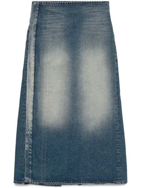  Y/project Denim Midi Skirt - Blue 