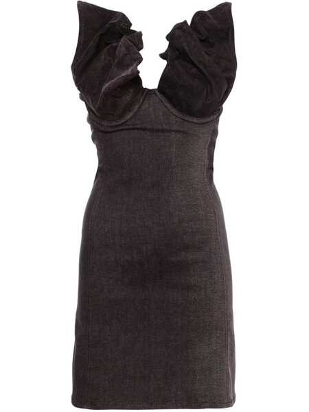  Y/project Denim Mini Dress - Black 