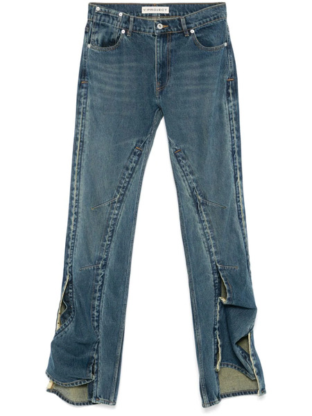  Y/project Hook And Eye Jeans - Blue 