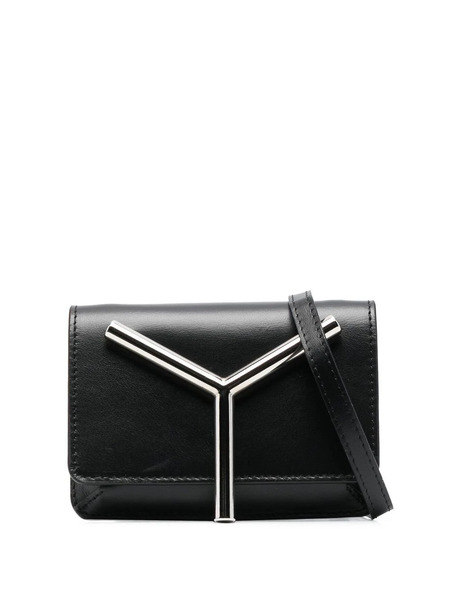  Y/project Logo-plaque Crossbody Bag - Black 