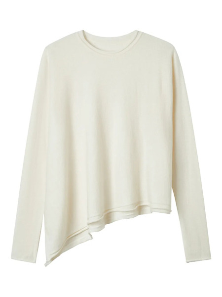  Y's Asymmetric Sweater - Neutrals 