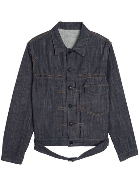  Y's Button-up Denim Jacket - Blue 