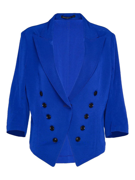  Y's Double-breasted Button Jacket - Blue 