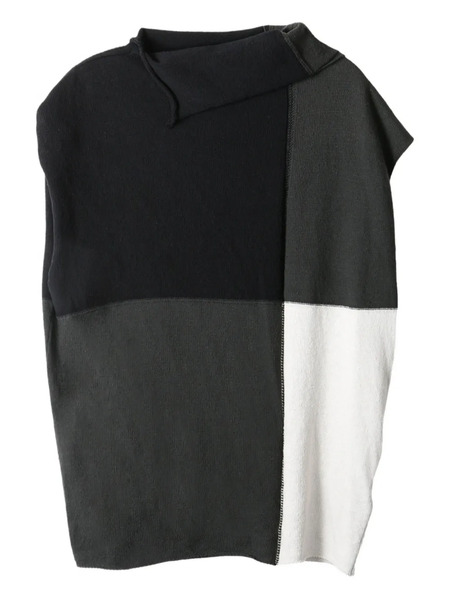  Y's Patchwork Top - Black 