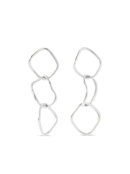  Ysso Chain Earrings - Silver 