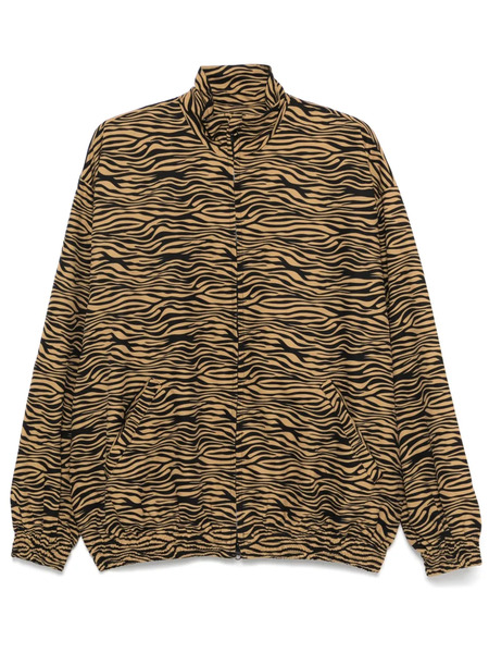  Yuiki Shimoji Tiger-stripes Jacket - Black 