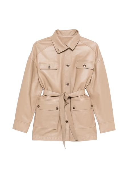  Yves Salomon Buttoned Belted Jacket - Neutrals 