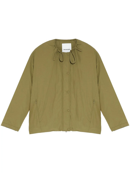  Yves Salomon Drawstring-neck Down Jacket - Green 