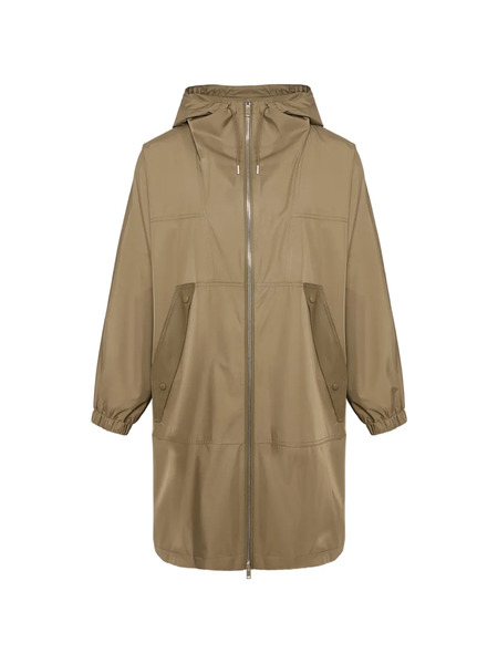  Yves Salomon Hooded Coat - Green 