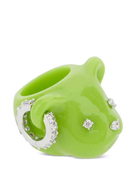  Yvmin Bear-head Ring - Silver 