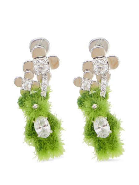  Yvmin Flower Silver Earrings 