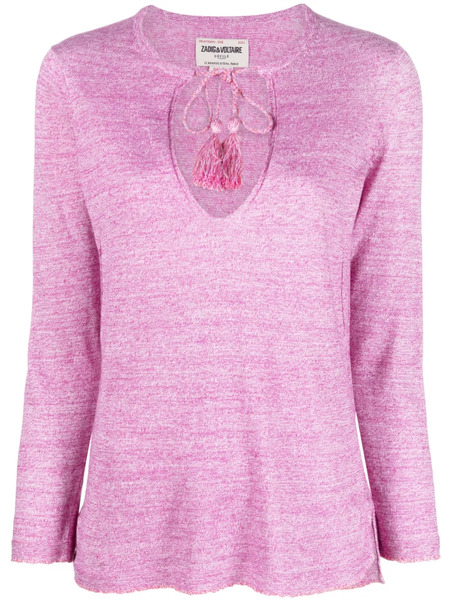  Zadig&voltaire Amber Mélange-effect Knitted Top - Pink 