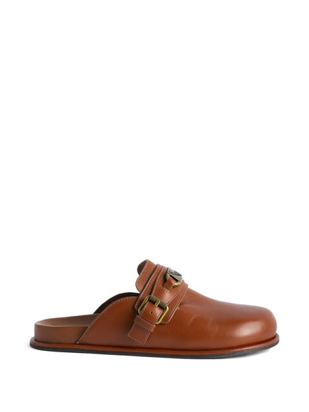  Zadig&voltaire Angie Gourmette Leather Mules - Brown 