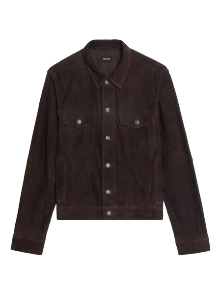  Zadig&voltaire Bases Button-fastening Suede Jacket - Brown 