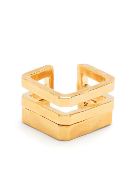 Zadig&voltaire Brass Stacking Rings - Gold 
