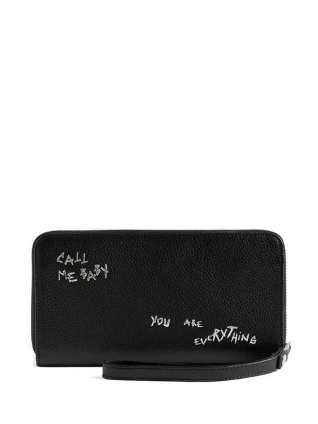  Zadig&voltaire Compagnon Graffiti Wallet - Black 