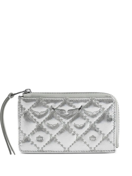  Zadig&voltaire Diamond-pattern Wallet - Silver 