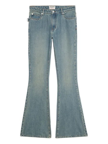  Zadig&voltaire Eclip Stud-embellished Flared Jeans - Blue 