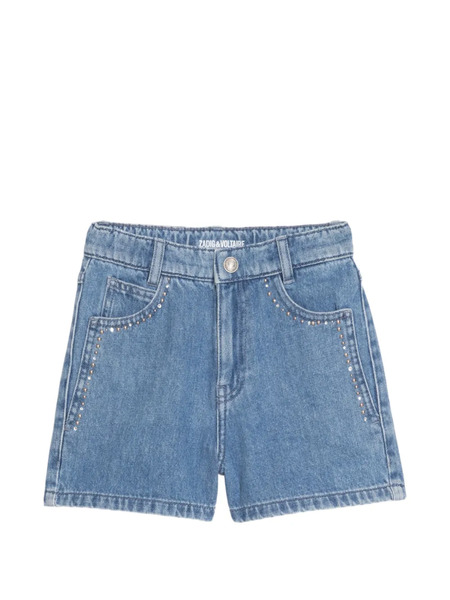  Zadig&voltaire Elle Strass Denim Shorts - Blue 