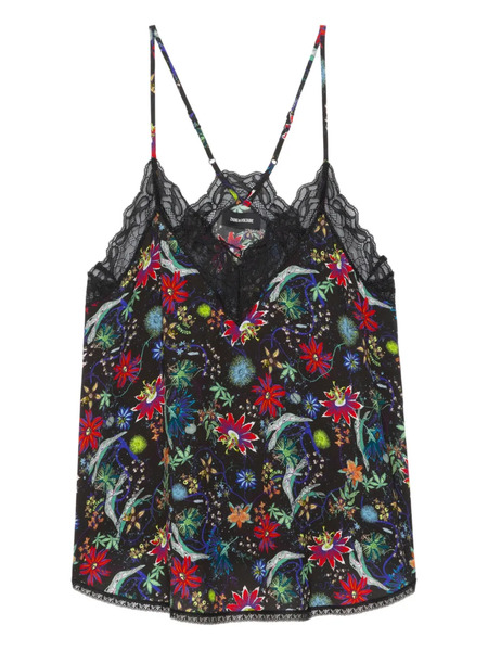  Zadig&voltaire Floral Top - Black 